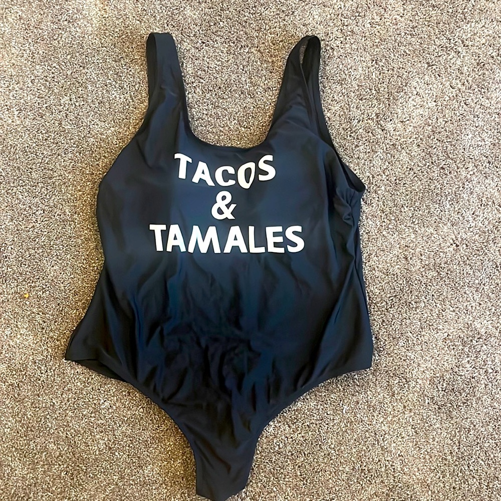 Ruebleu 2x tacos and Tamales swimsuit‎